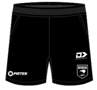 New Zealand Kiwis Black Training Shorts